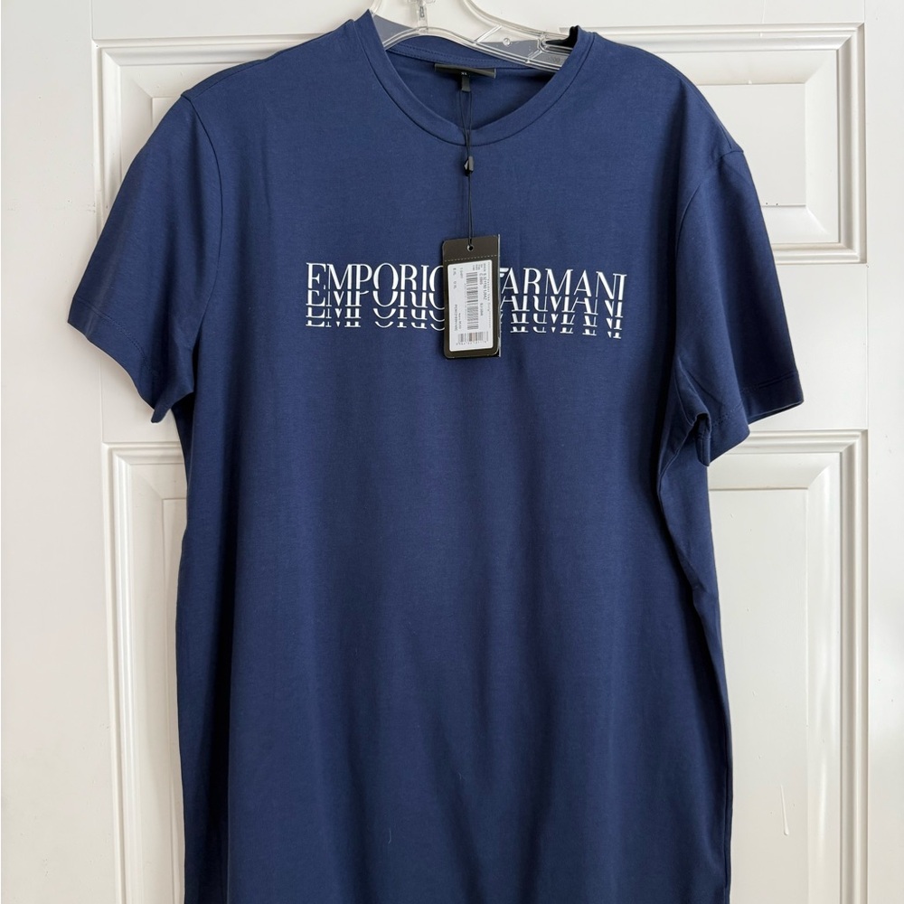 Emporio Armani Blue Short Sleeve Tee